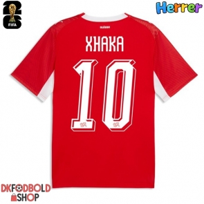 Schweiz Granit Xhaka #10 Hjemmebanetrøje VM 2026 Kort ærmer